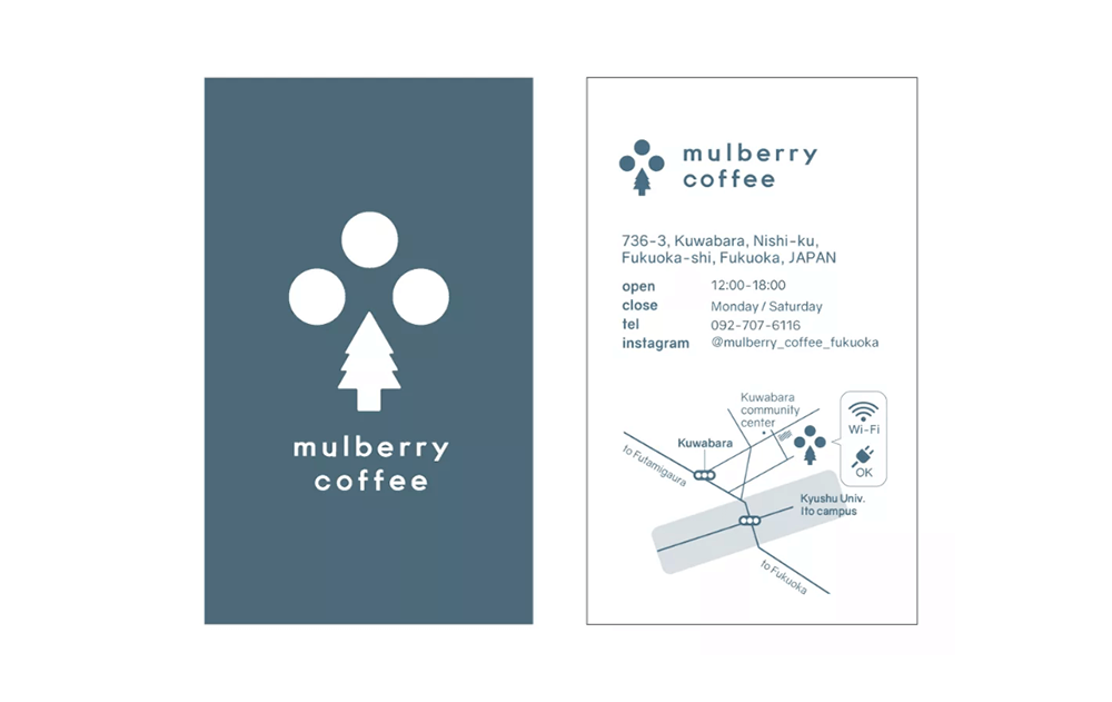 mulberry coffee Shop card
